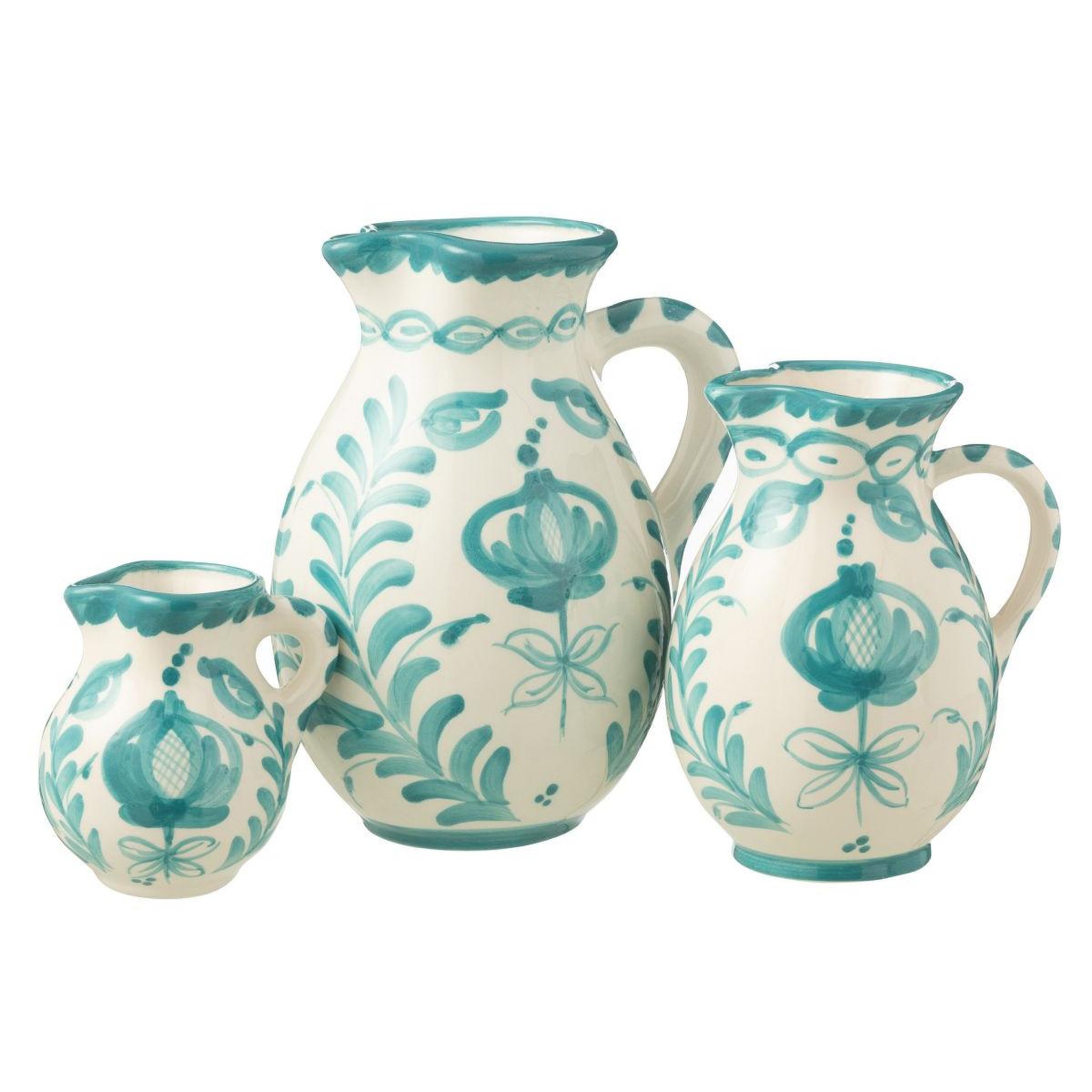Voir la diapositive 2 : J-LINE Pichet en céramique  granada  1,6l bleu aqua