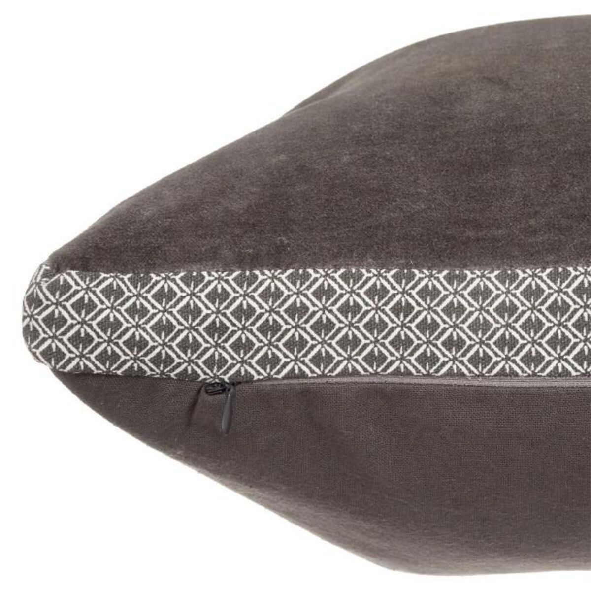 ATMOSPHERA Coussin Déco Déhoussable  Otto  55x55cm Gris