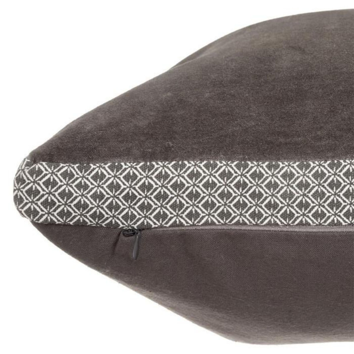 ATMOSPHERA Coussin Déco Déhoussable  Otto  55x55cm Gris