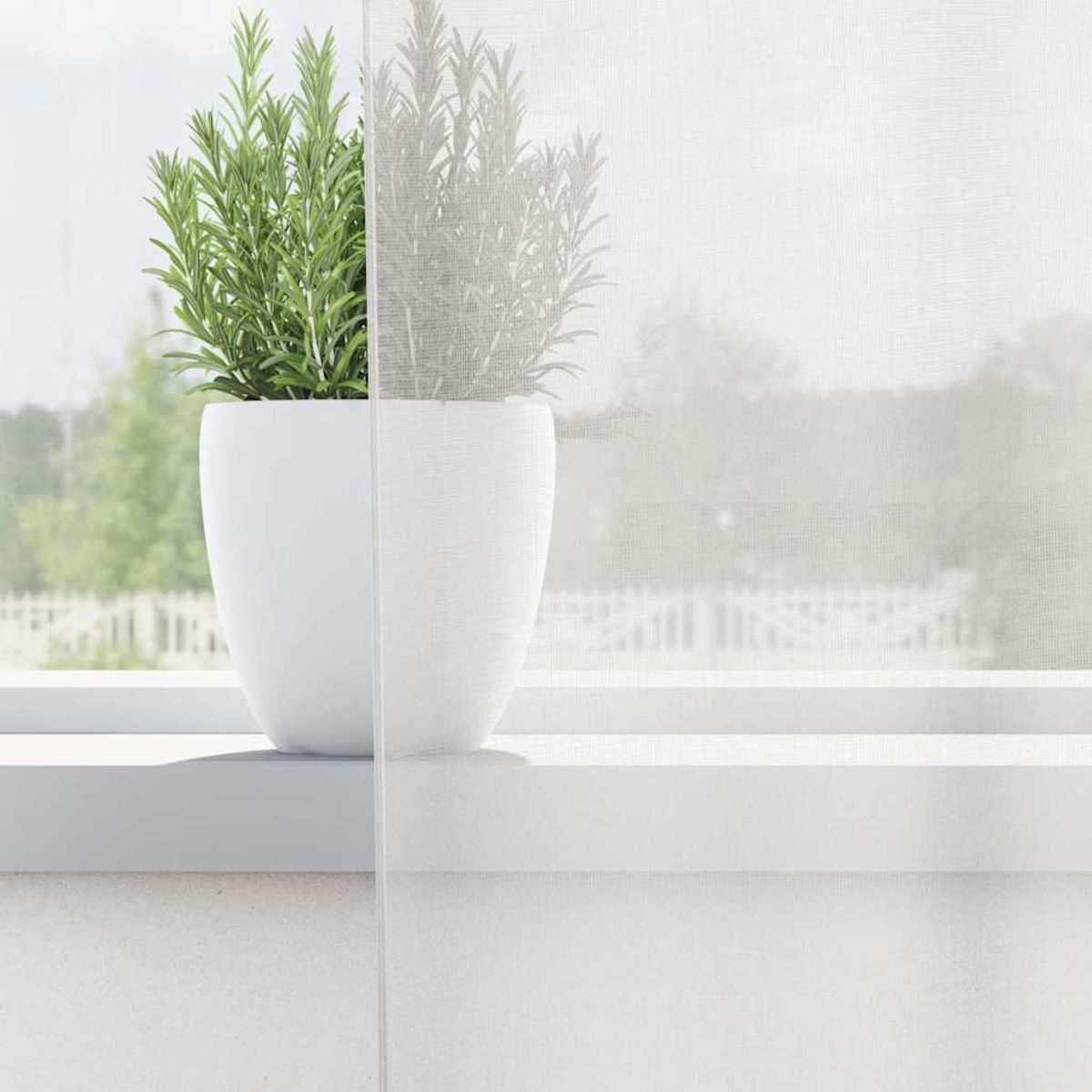 VIDAXL Rideaux en voile avec œillets 2 pcs blanc