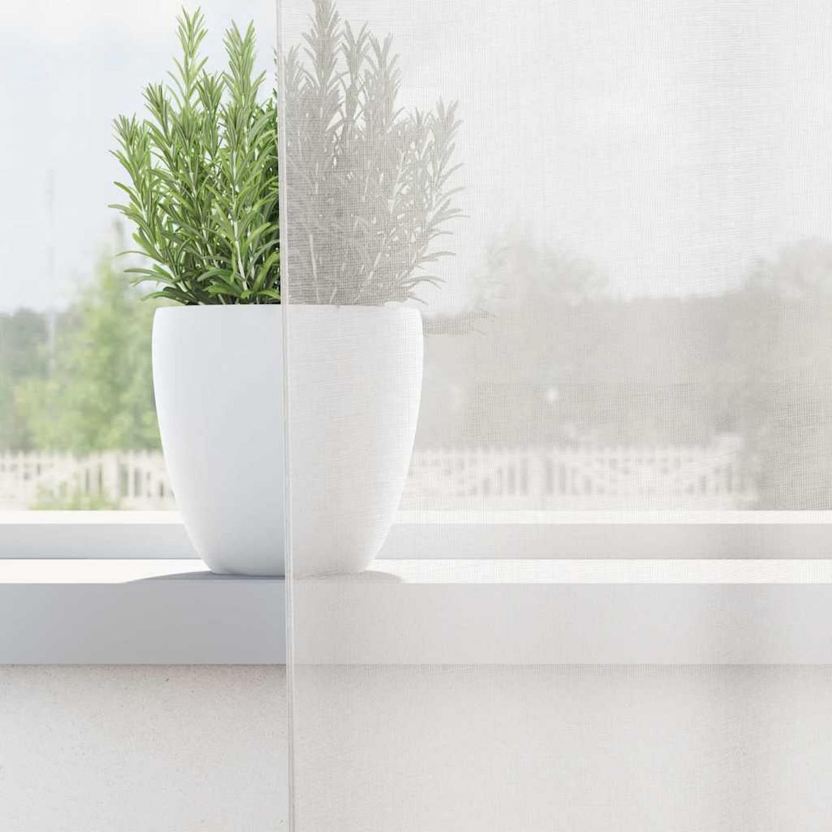 VIDAXL Rideaux en voile avec œillets 2 pcs blanc