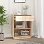 Voir la diapositive 3 : VIDAXL Armoire console 60x34x75 cm Bois de pin solide