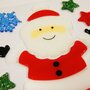  Stickers gel Noël pour fenêtre - Père Noël joyeux