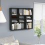 Voir la diapositive 1 : VIDAXL Etagere murale Noir 90x16x78 cm Bois d'ingenierie