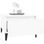 Voir la diapositive 5 : VIDAXL Tables d'appoint 2pcs Blanc brillant 50x46x35cm Bois ingenierie