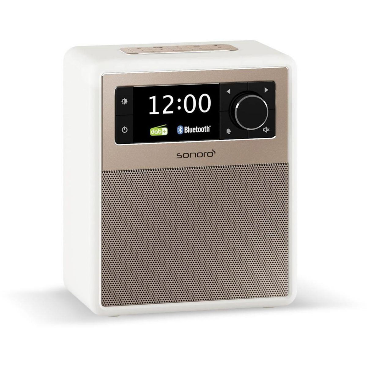 SONORO Radio réveil EASY Blanc (mat) - rosé
