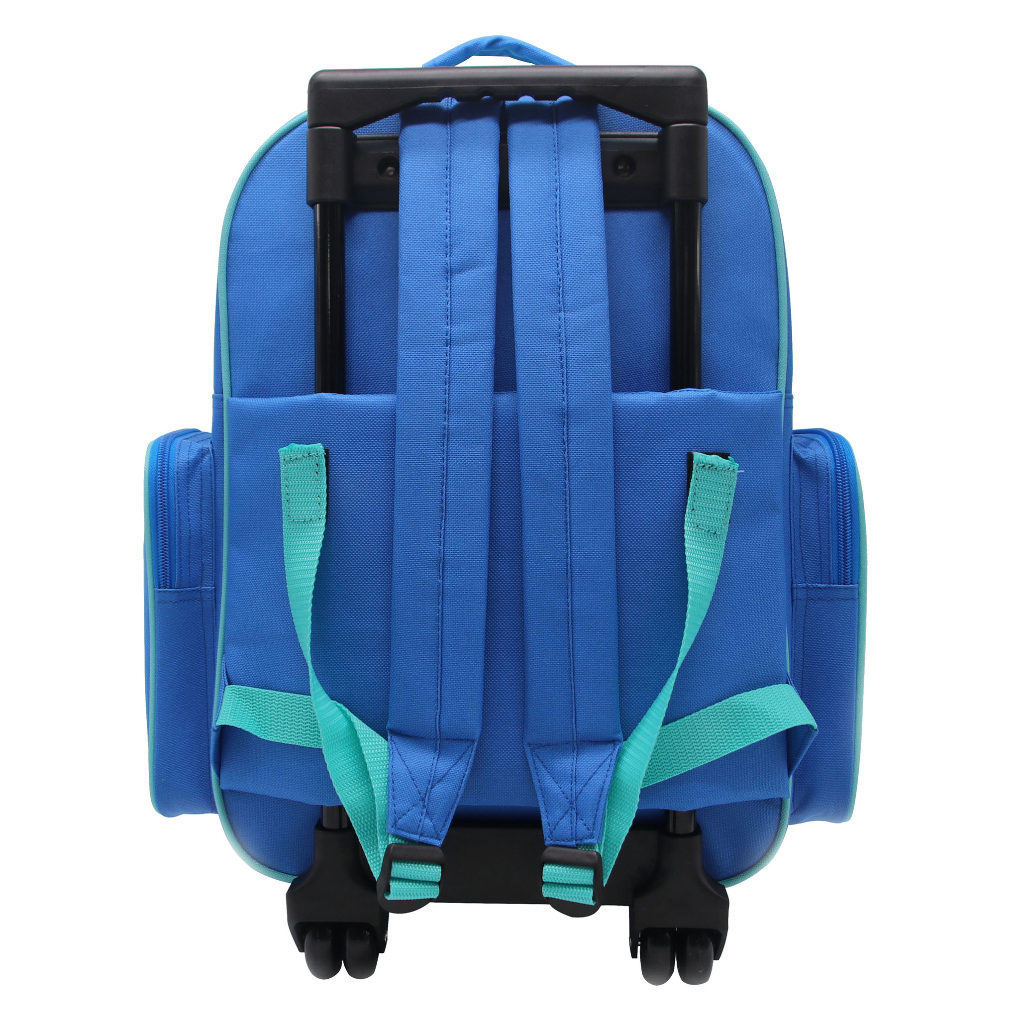 Voir la diapositive 5 : AUCHAN Sac à dos à roulettes bleu
