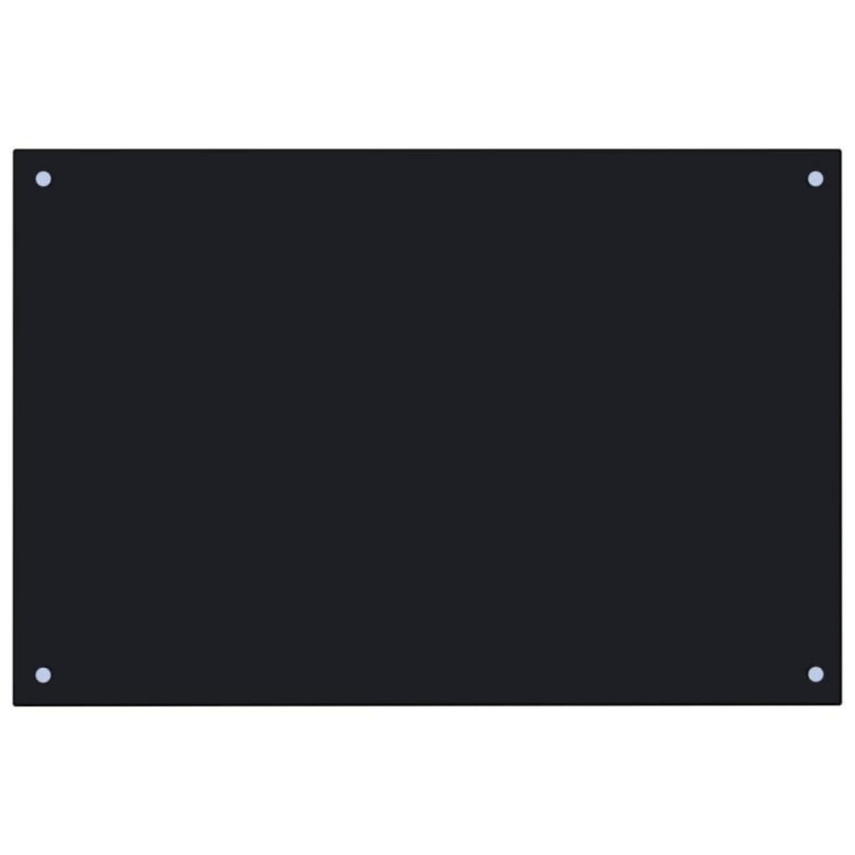 VIDAXL Dosseret de cuisine Noir 90x60 cm Verre trempé