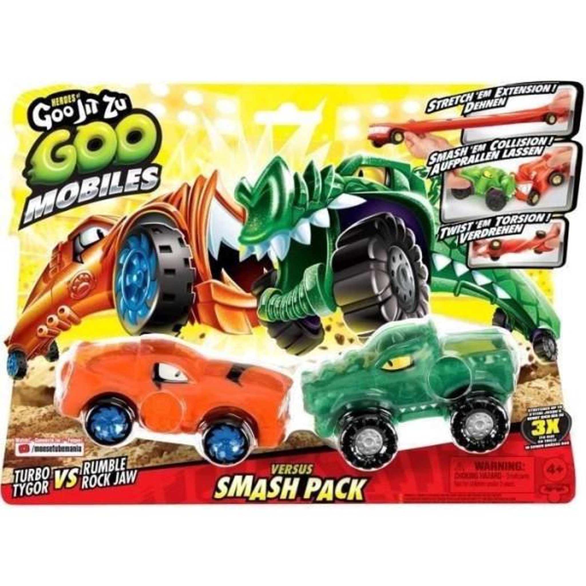 MOOSE TOYS Véhicules miniatures - MOOSE TOYS - GOO MOBILES - TURBO TYGER VS RUMBLER JAW
