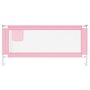 VIDAXL Barriere de securite de lit d'enfant Rose 200x25 cm Tissu