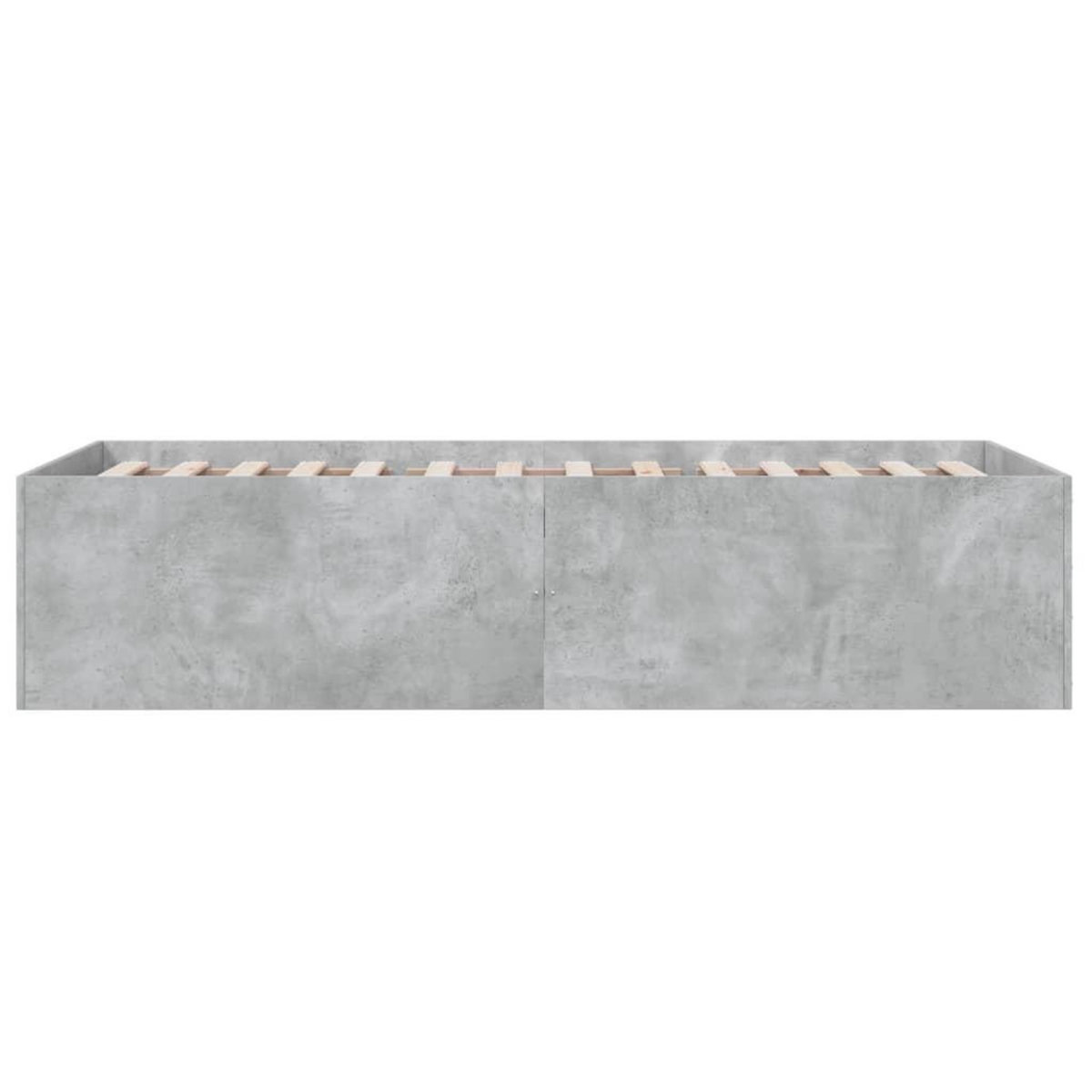 VIDAXL Cadre de lit sans matelas gris beton 75x190 cm