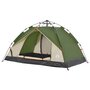 Voir la diapositive 4 : VIDAXL Tente de camping a dome 3 personnes vert liberation rapide