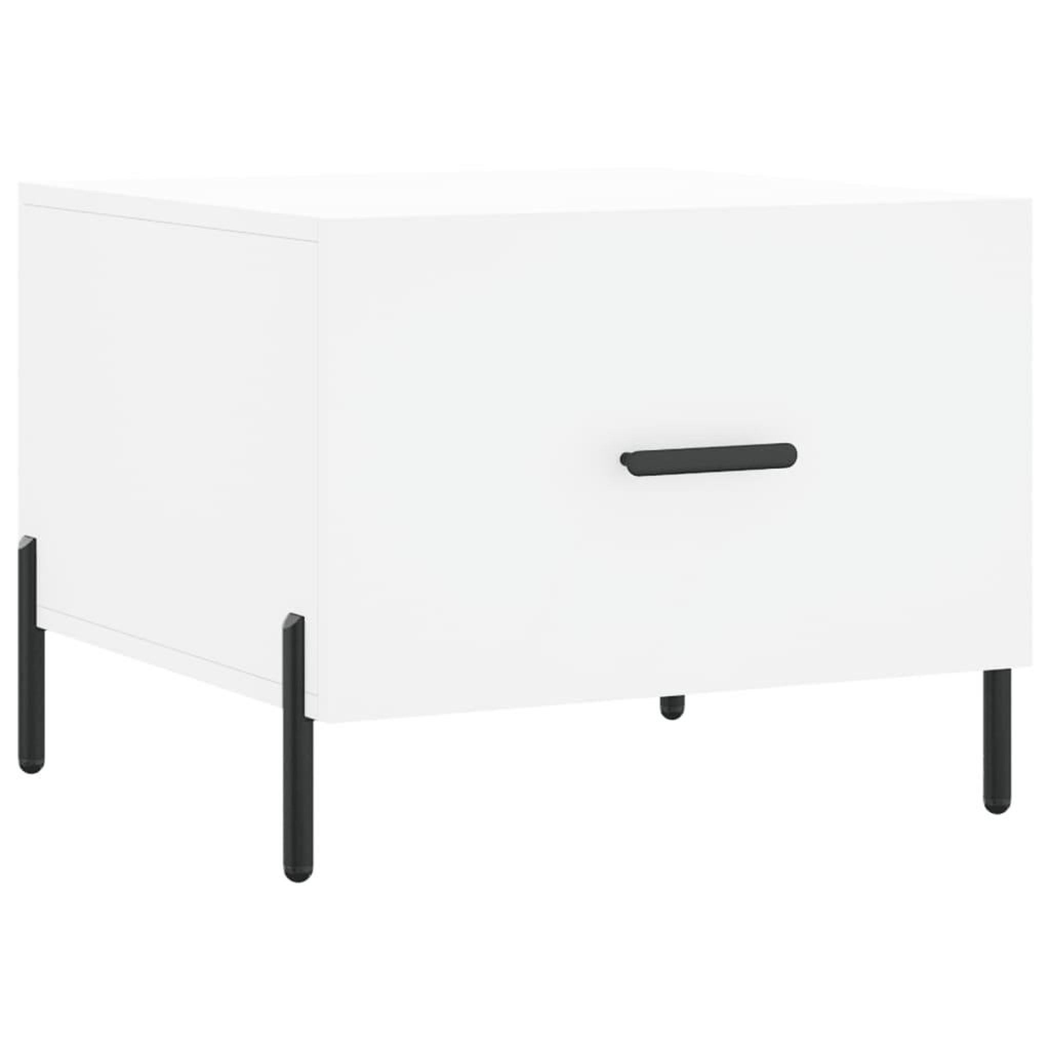 Voir la diapositive 5 : VIDAXL Tables basses 2 pcs blanc 50x50x40 cm bois d'ingenierie