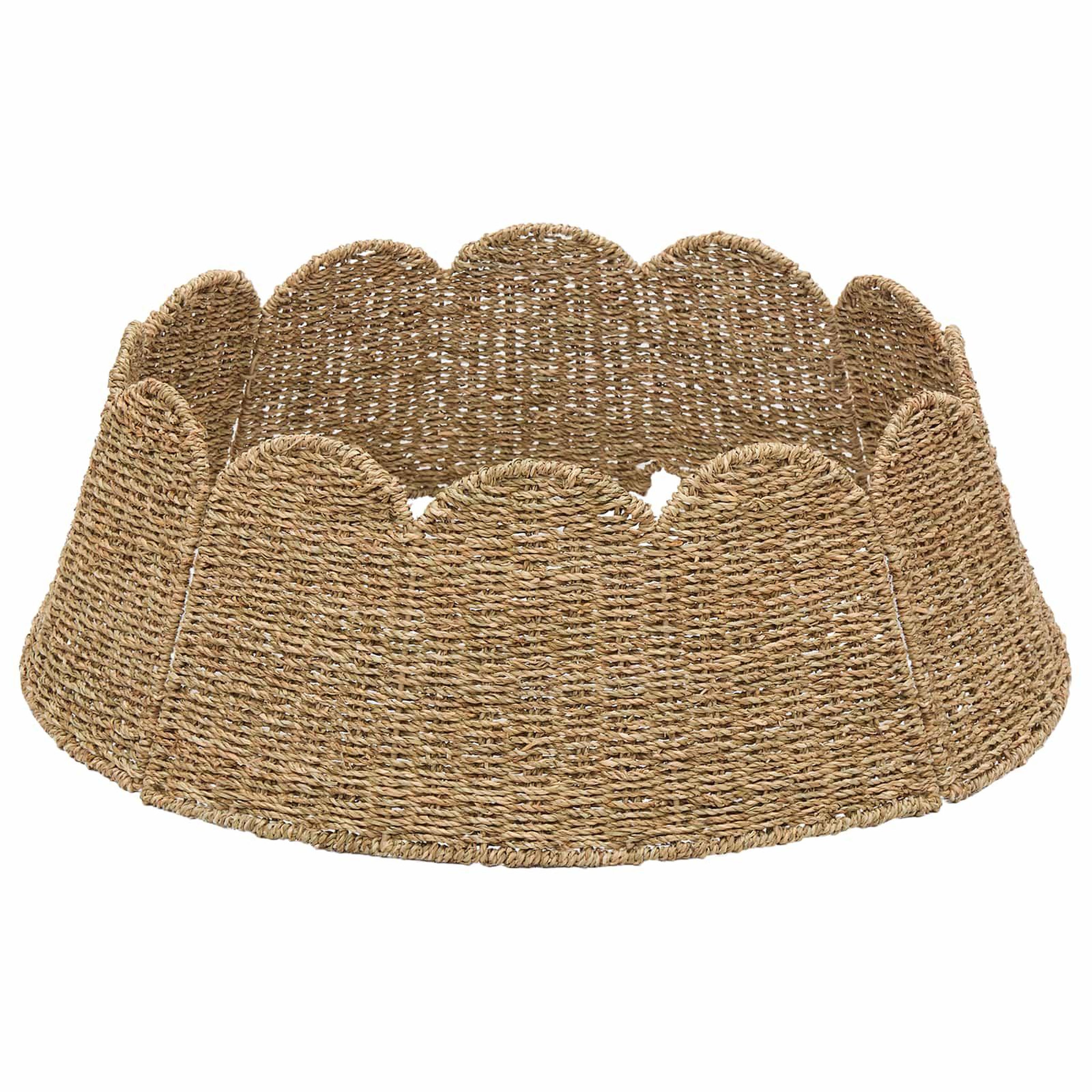 VIDAXL Collier de sapin de Noël Rond Naturel Diam. 90 x 28 cm