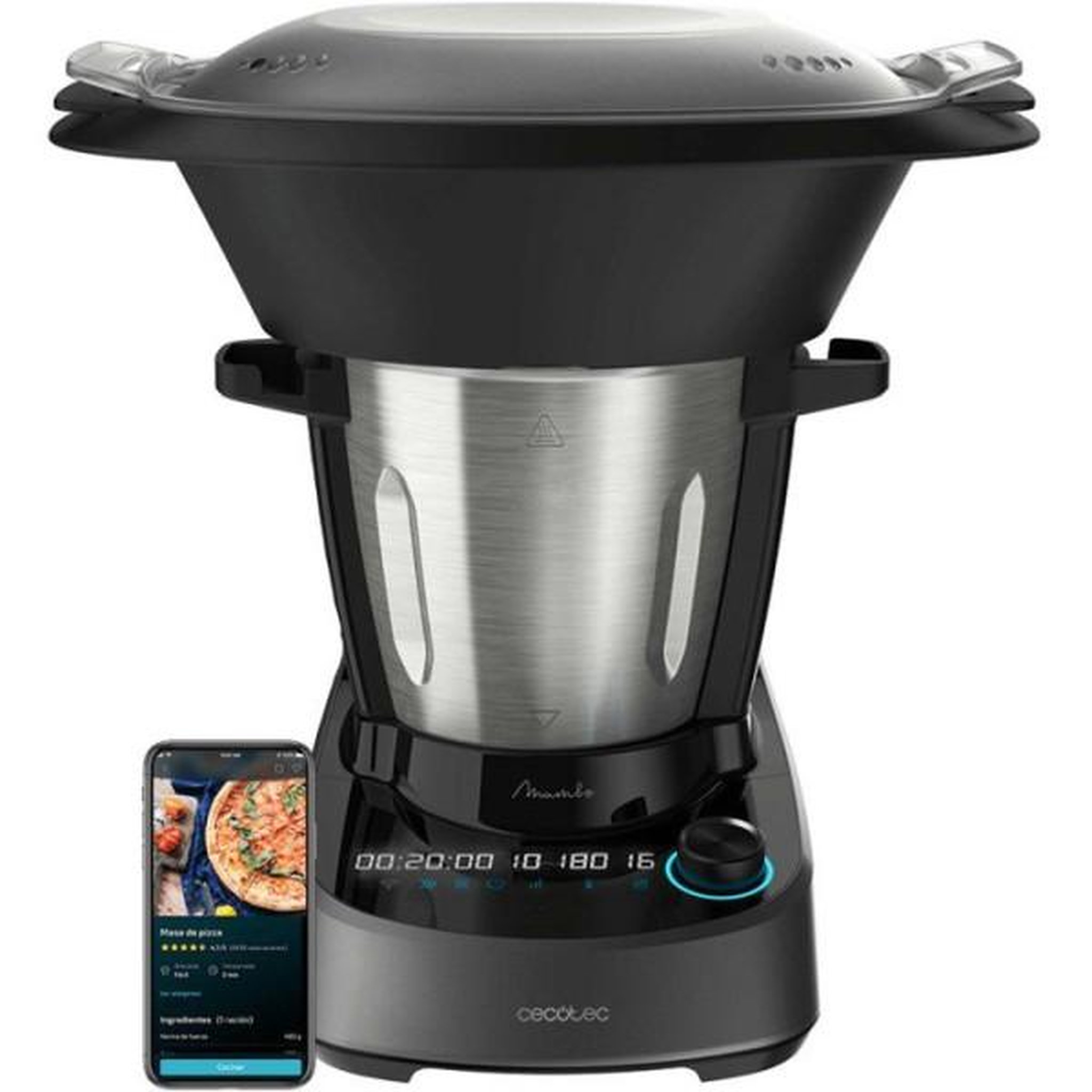 CECOTEC Robot  de cuisine - CECOTEC - Mambo 11090 - 1600 W - 3,3 L - 37 fonctions - Gris