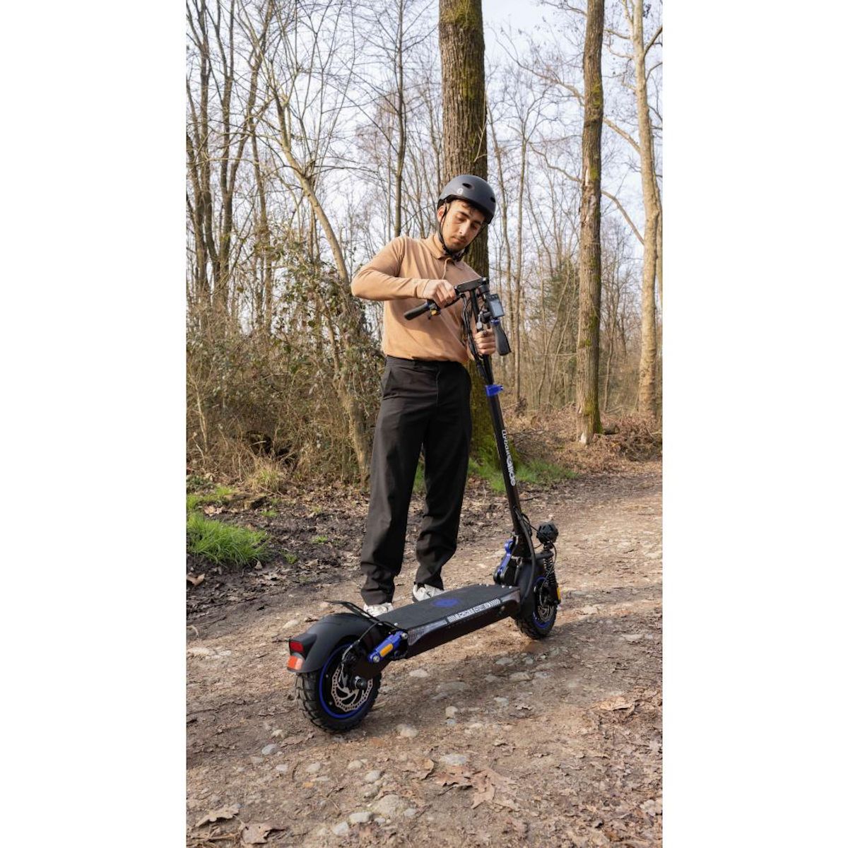 URBANGLIDE Trottinette Électrique UrbanGlide eCross ONE Bleu – 48V 10,4Ah – Autonomie 50km – Tout-Terrain