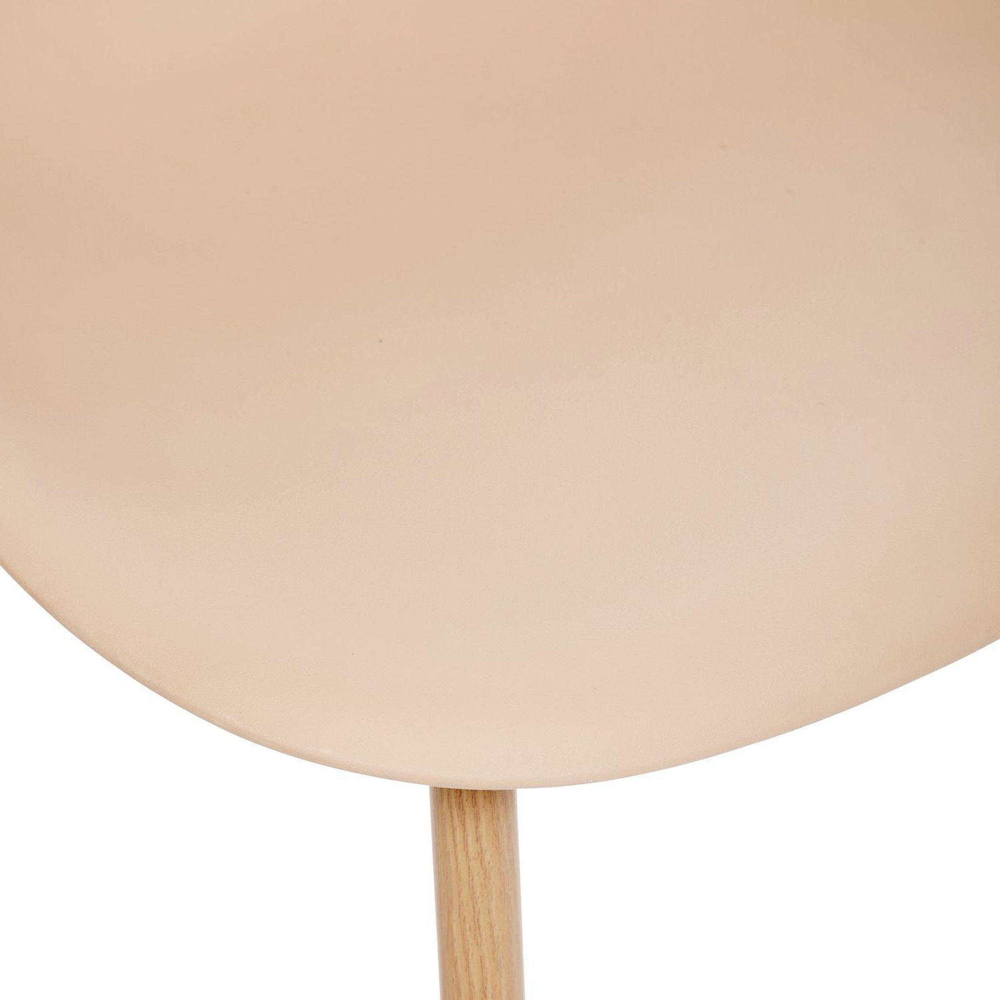 Voir la diapositive 4 : TOILINUX Lot de 6 chaises scandinave et pieds métal effet bois taho