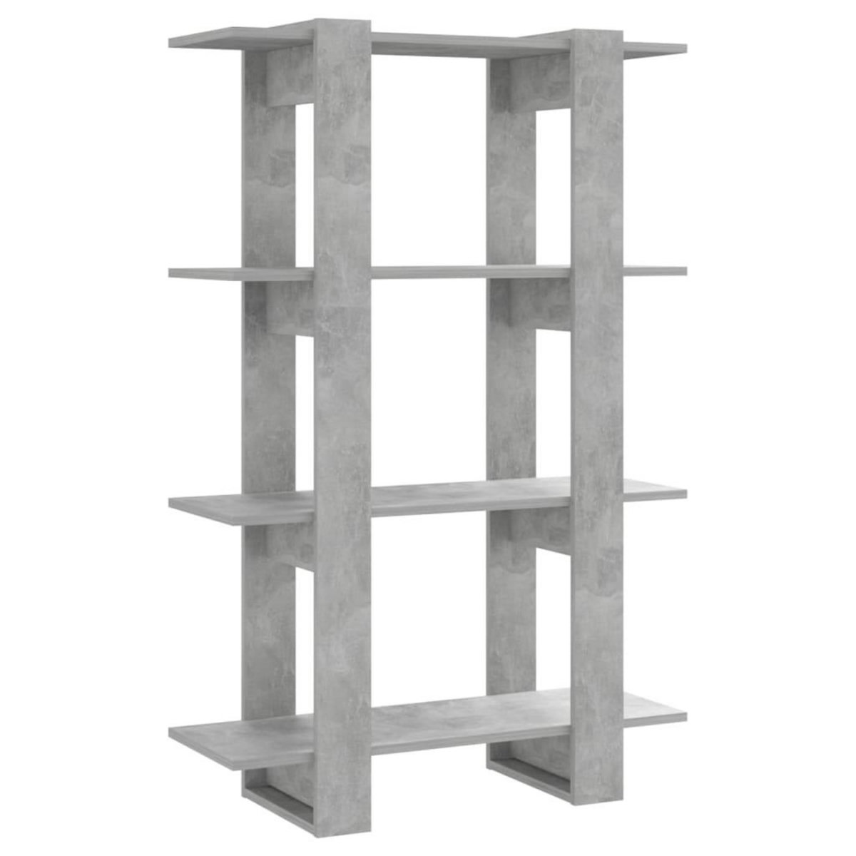 VIDAXL Bibliotheque/Separateur de piece Gris beton 80x30x123,5 cm