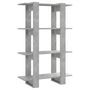 Voir la diapositive 2 : VIDAXL Bibliotheque/Separateur de piece Gris beton 80x30x123,5 cm