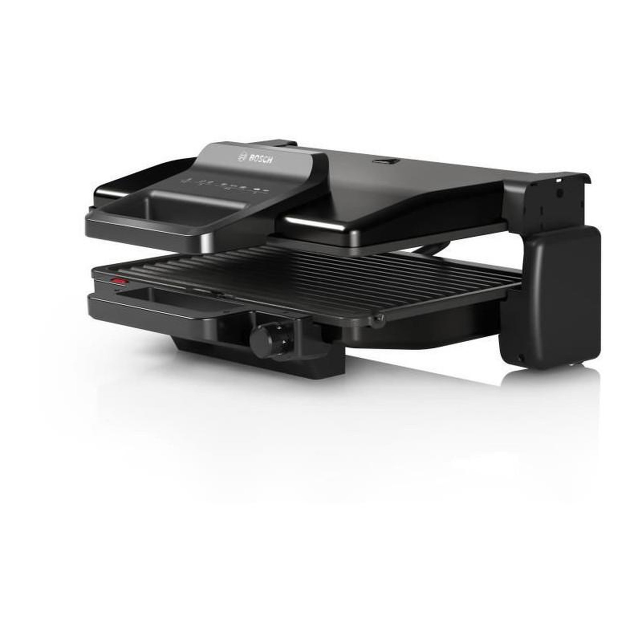 Voir la diapositive 3 : BOSCH Grille-Viande - BOSCH - TCG3323 - Noir Mat - 2000W - thermostat 5 niveaux - 3 positions : mode grill ou four, pierrade