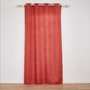 Voir la diapositive 1 : Paris Prix Rideau à Œillets  Zeline  140x280cm Terracotta