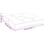Voir la diapositive 6 : VIDAXL Coussins de palette lot de 2 anthracite tissu