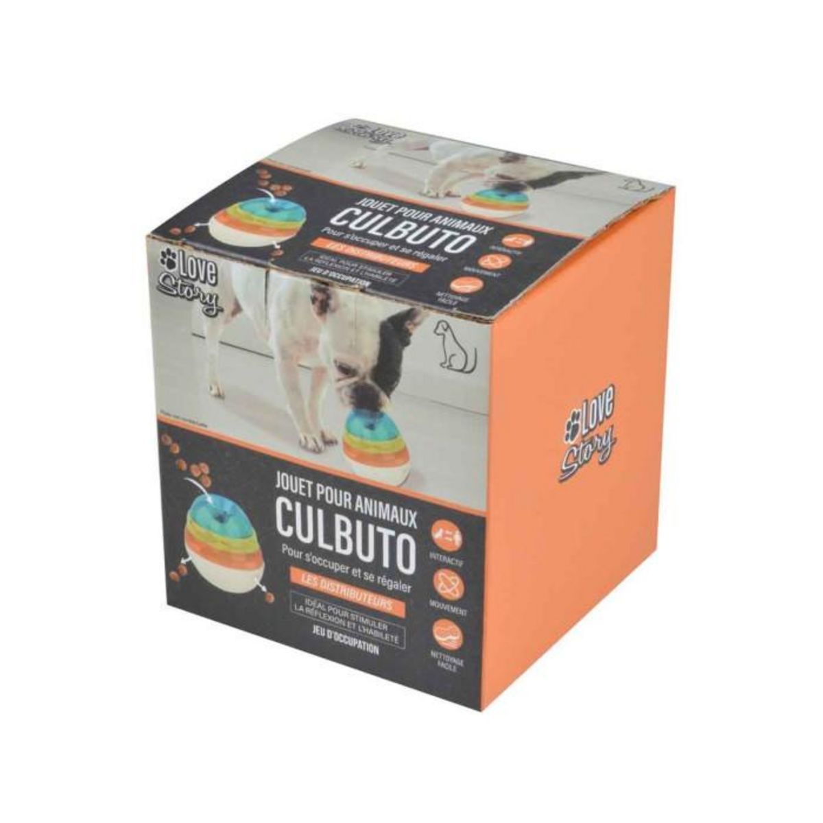 Paris Prix Jouet pour Chien Interactif  Culbuto  12cm Multicolore