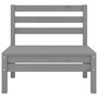 Voir la diapositive 4 : VIDAXL Salon de jardin 4 pcs Gris Bois de pin massif