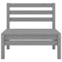 Voir la diapositive 4 : VIDAXL Salon de jardin 4 pcs Gris Bois de pin massif