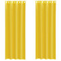 Voir la diapositive 2 : VIDAXL Rideaux en voile avec œillets 2 pcs jaune