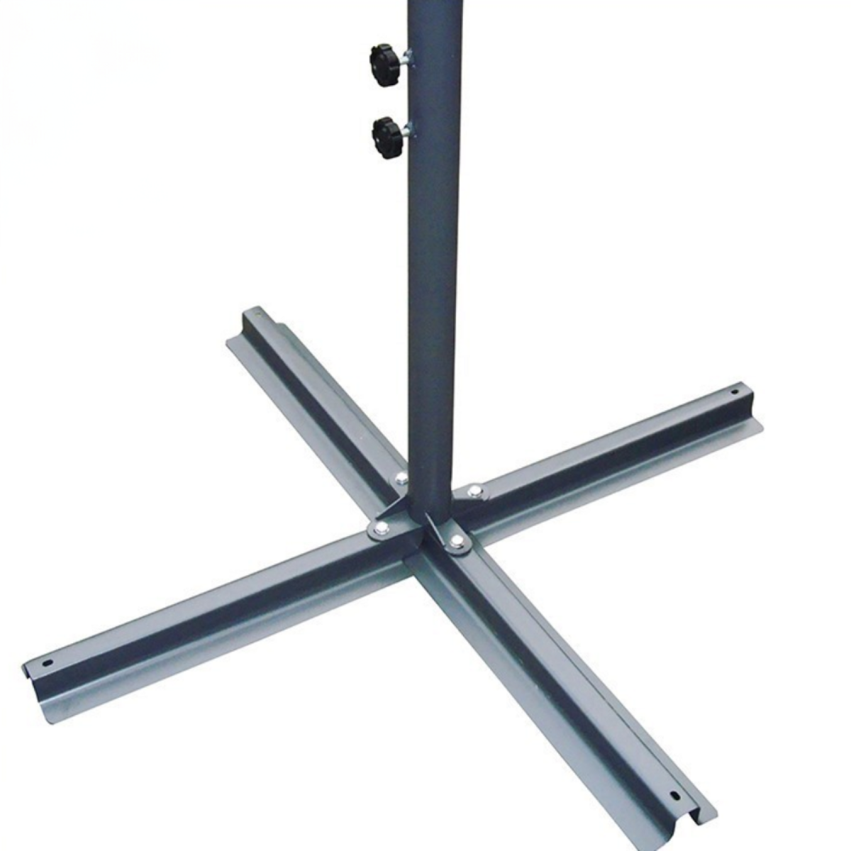 CONCEPT USINE Parasol Néon LED déporté 3 x 3 m gris SOLENZARA