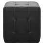 Voir la diapositive 3 : VIDAXL Poufs 2 pcs Noir 30 x 30 x 30 cm Similicuir