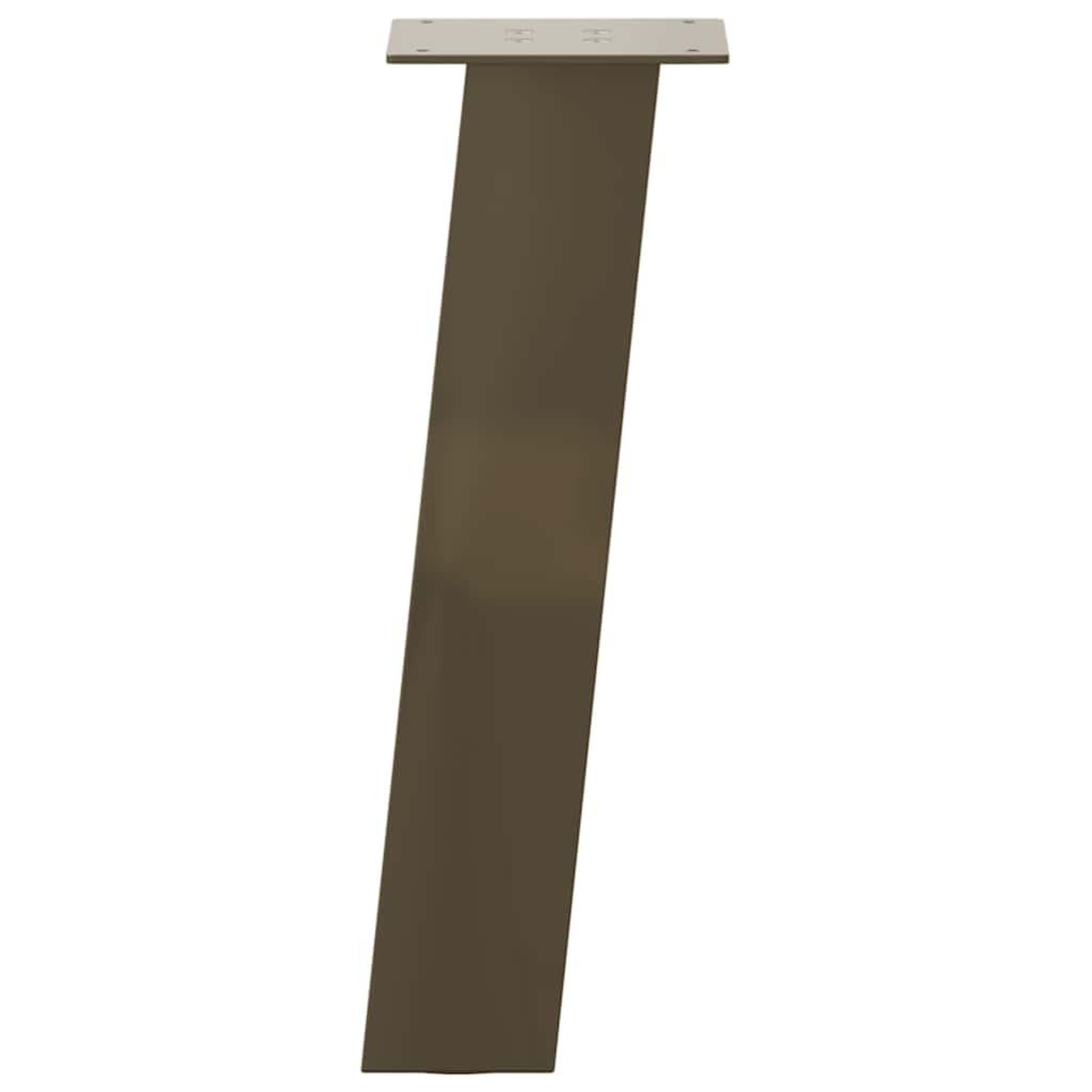 Voir la diapositive 5 : VIDAXL Pieds de table basse acier naturel 4 pcs 30 cm acier