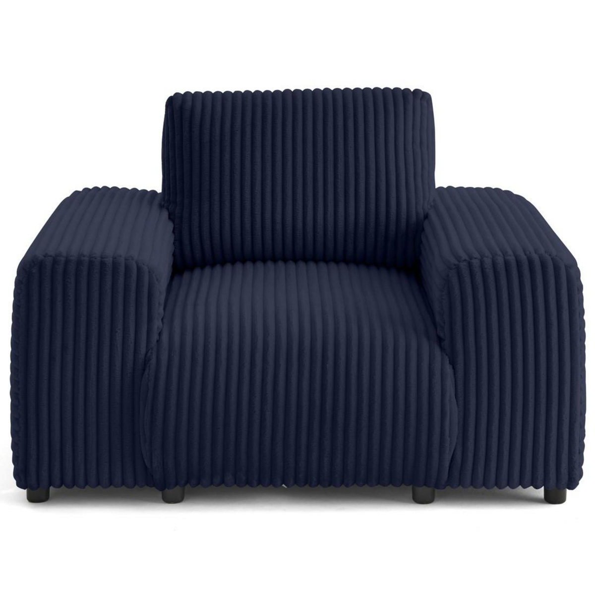 LISA DESIGN Garance - fauteuil en velours côtelé grosses côtes