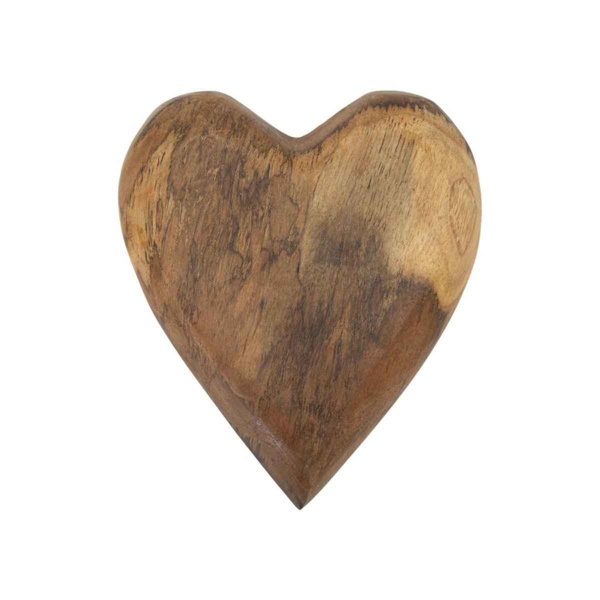 Paris Prix Cœur Déco en Teck  Haki  16cm Naturel