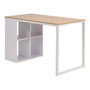 Voir la diapositive 3 : VIDAXL Table d'ecriture 120x60x75 cm Chene et blanc