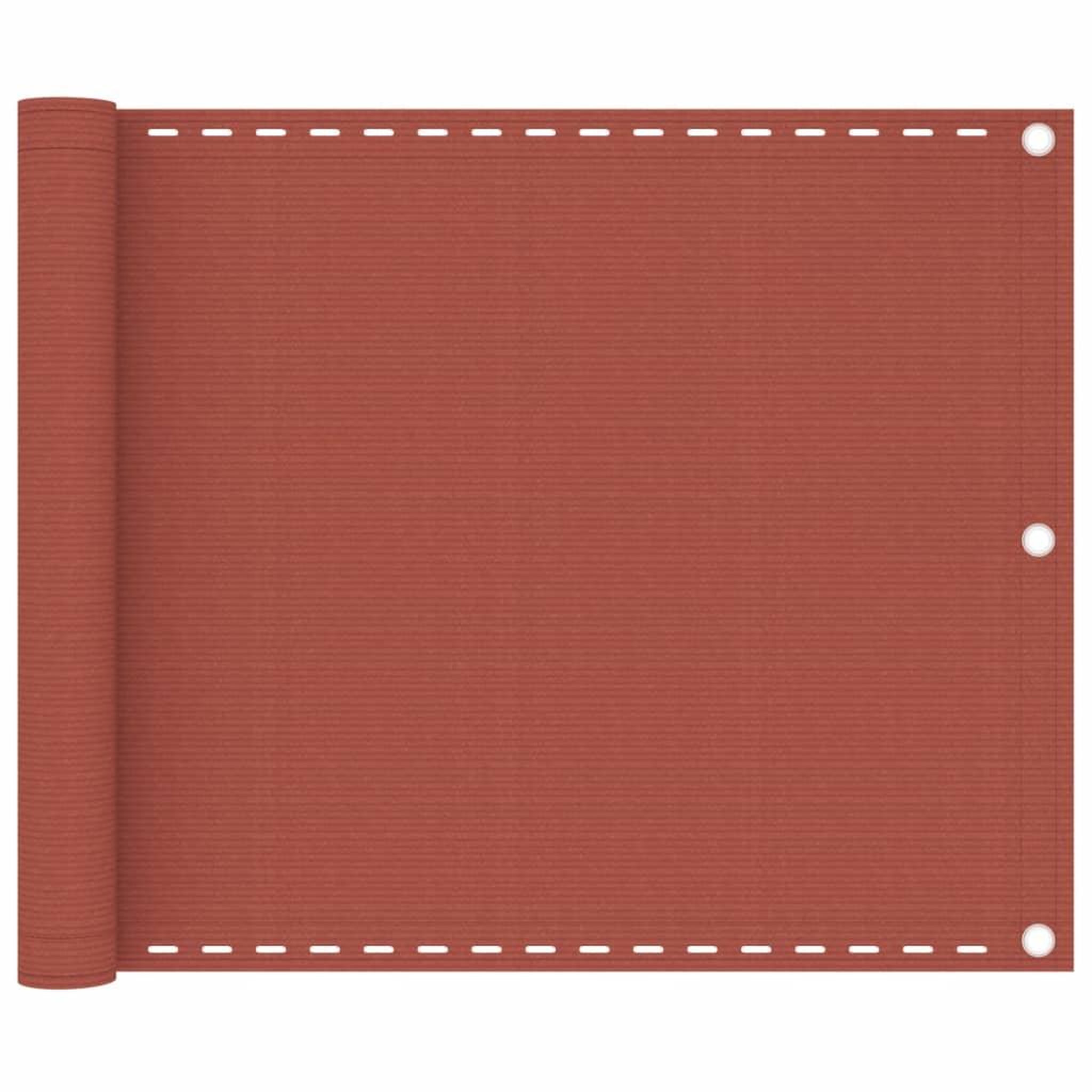 VIDAXL Ecran de balcon terre cuite 75x500 cm pehd