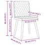 Voir la diapositive 6 : VIDAXL Chaises a manger lot de 6 marron fonce tissu