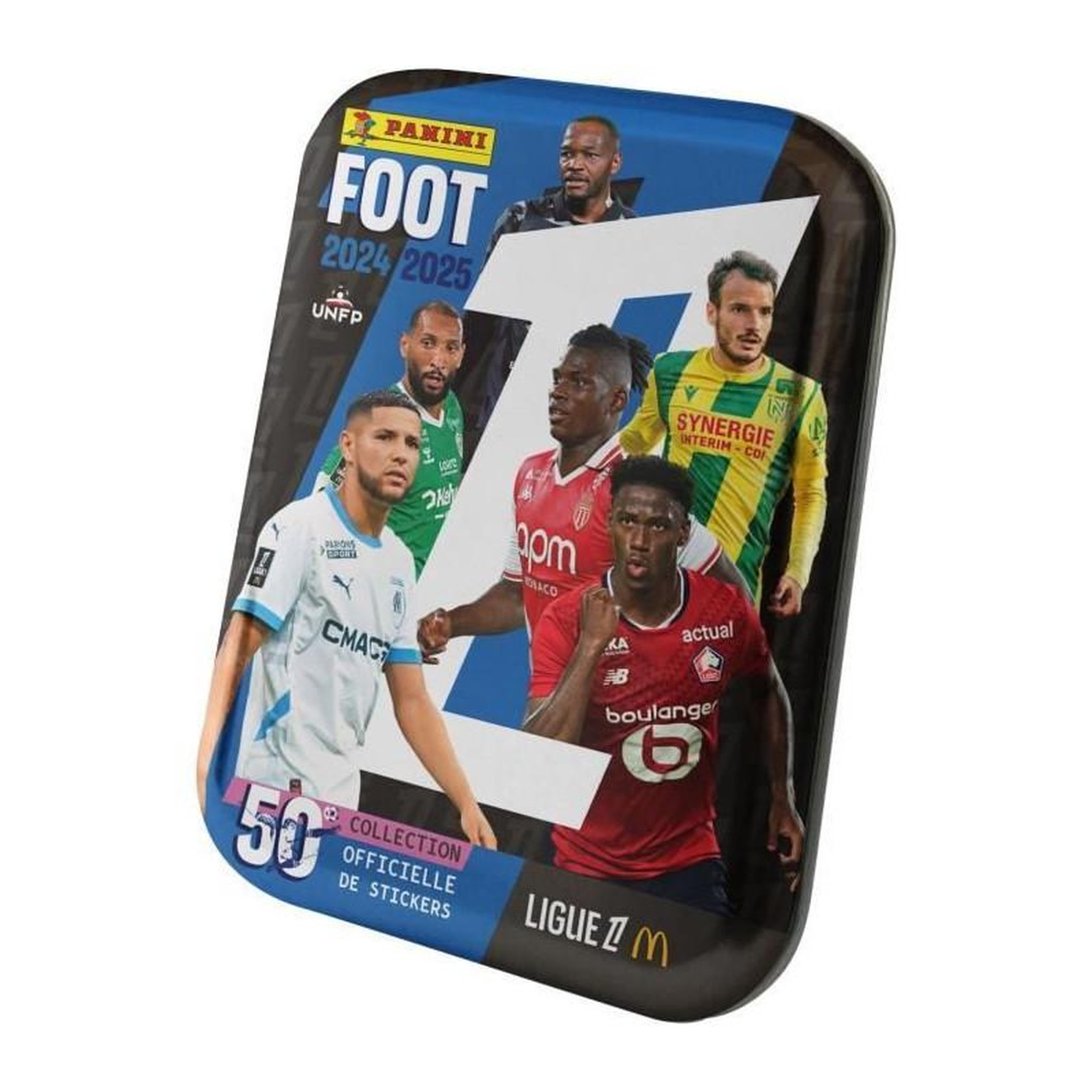 Voir la diapositive 4 : Panini Boîte métal - PANINI - Foot Ligue 1 2024-2025 - McDonald's - 12 pochettes - 84 stickers