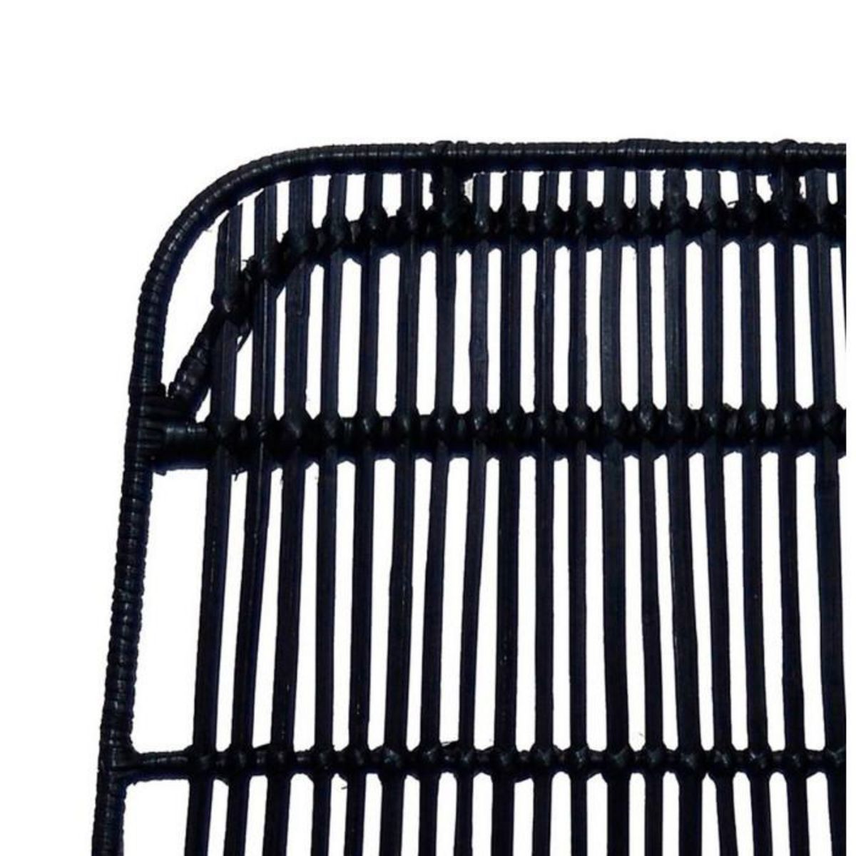 Paris Prix Chaise Design en Rotin  Caracas  88cm Noir