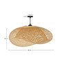 Voir la diapositive 4 : Rendez vous déco Suspension en bambou naturel D88 cm-Anya