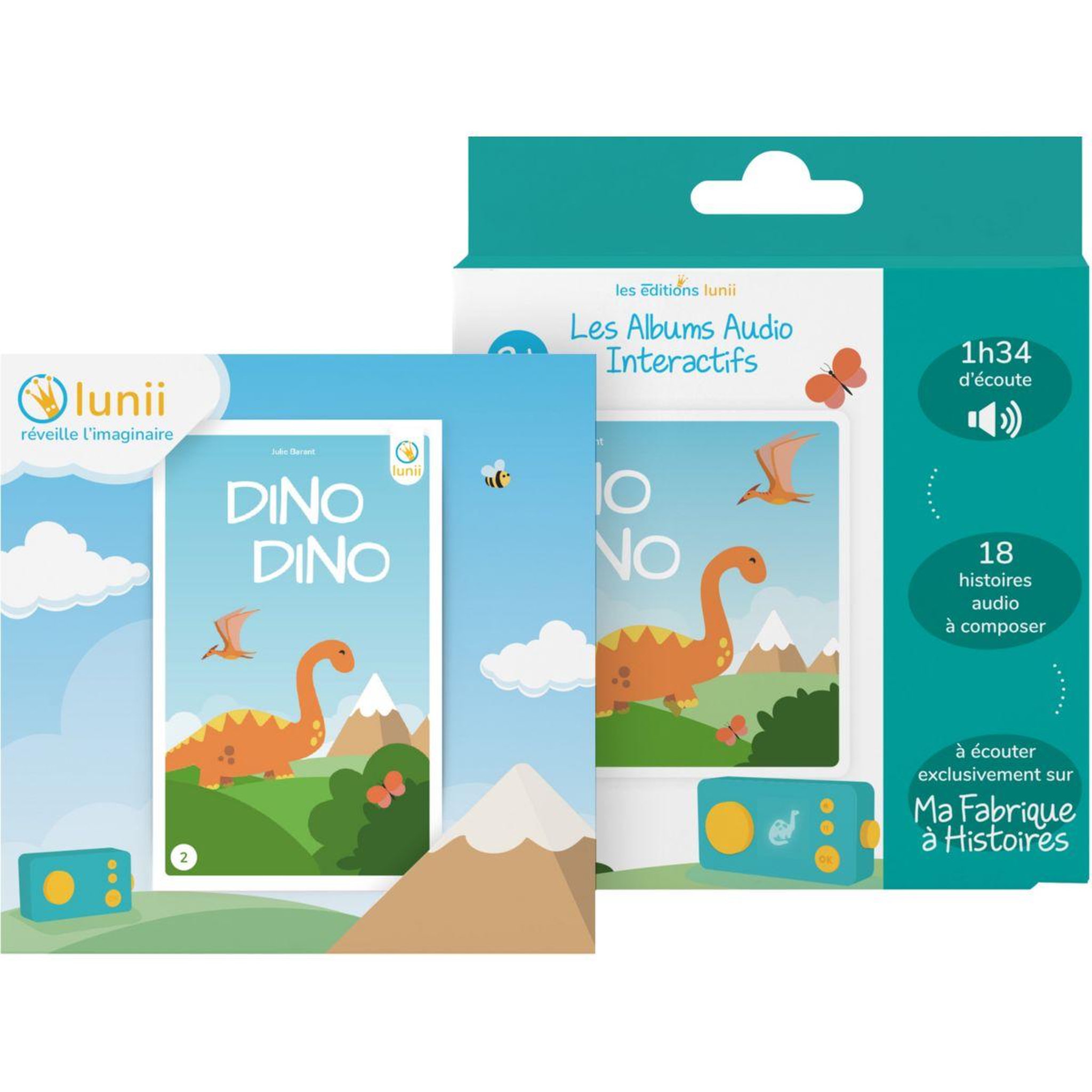 Lunii Livre interactif Dino Dino