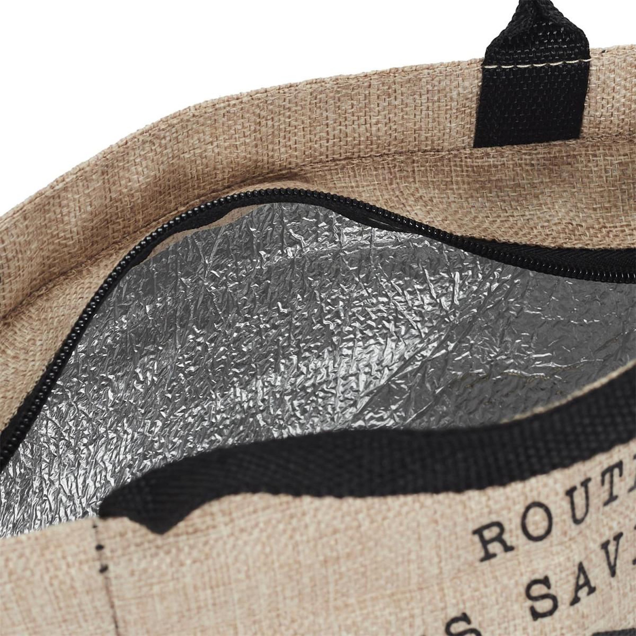 Voir la diapositive 3 : COOK CONCEPT Lunch Bag Fraicheur Isotherme  Effet Jute  25cm Beige