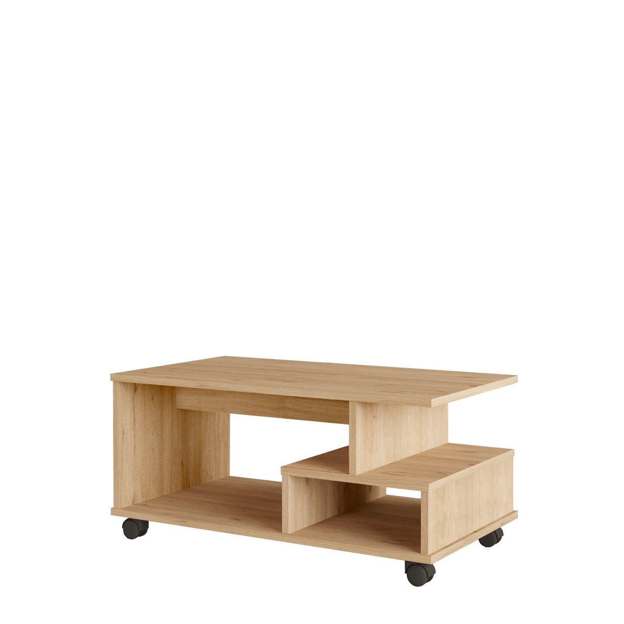 Habitat et Jardin Table basse en bois  min9  - 90 x 51 x 42 cm - beige