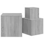 Voir la diapositive 5 : VIDAXL Tables d'appoint 3 pcs Sonoma gris Bois d'ingenierie