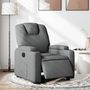 Voir la diapositive 1 : VIDAXL Fauteuil inclinable electrique Gris fonce Tissu