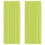Voir la diapositive 2 : VIDAXL Rideaux en voile avec passants 2 pcs vert pomme