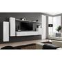 Voir la diapositive 4 : Paris Prix Meuble TV Mural Design  Switch I  330cm Blanc