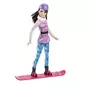 MATTEL Barbie hiver et son snowboard