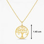 Voir la diapositive 3 : L'ATELIER D'AZUR Pendentif Or Jaune Arbre de Vie - Chaine Dorée Offerte - Femme